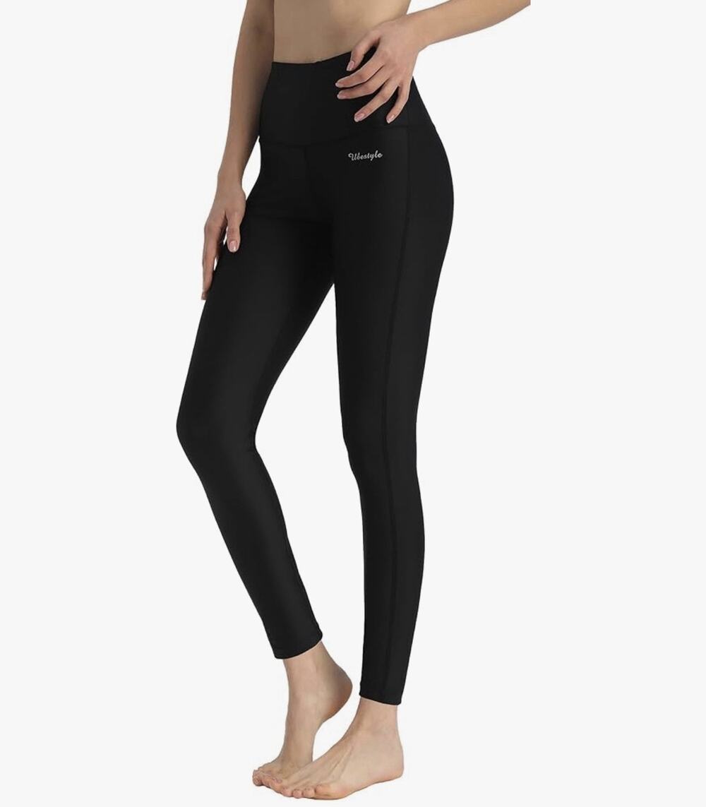Ubestyle UPF 50+ High Waist Women's Swim Pants Swim Leggings Size XXXL